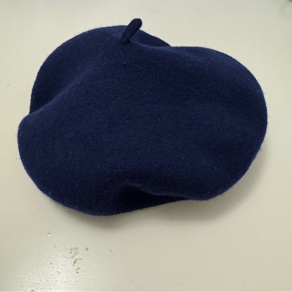 Delux Blue Wool Beret